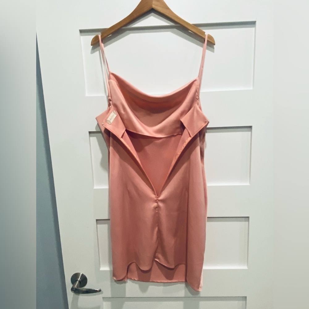 Altar’d State pink silky mini dress, formal dress - Picture 5 of 7